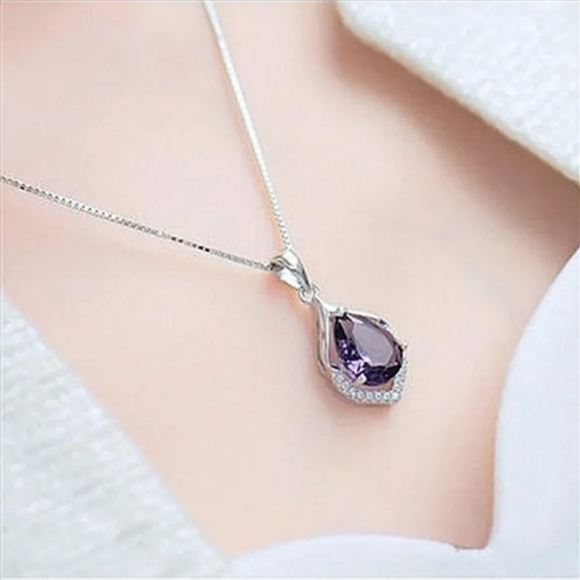 NWT Natural Amethyst Necklace - Picture 2 of 4